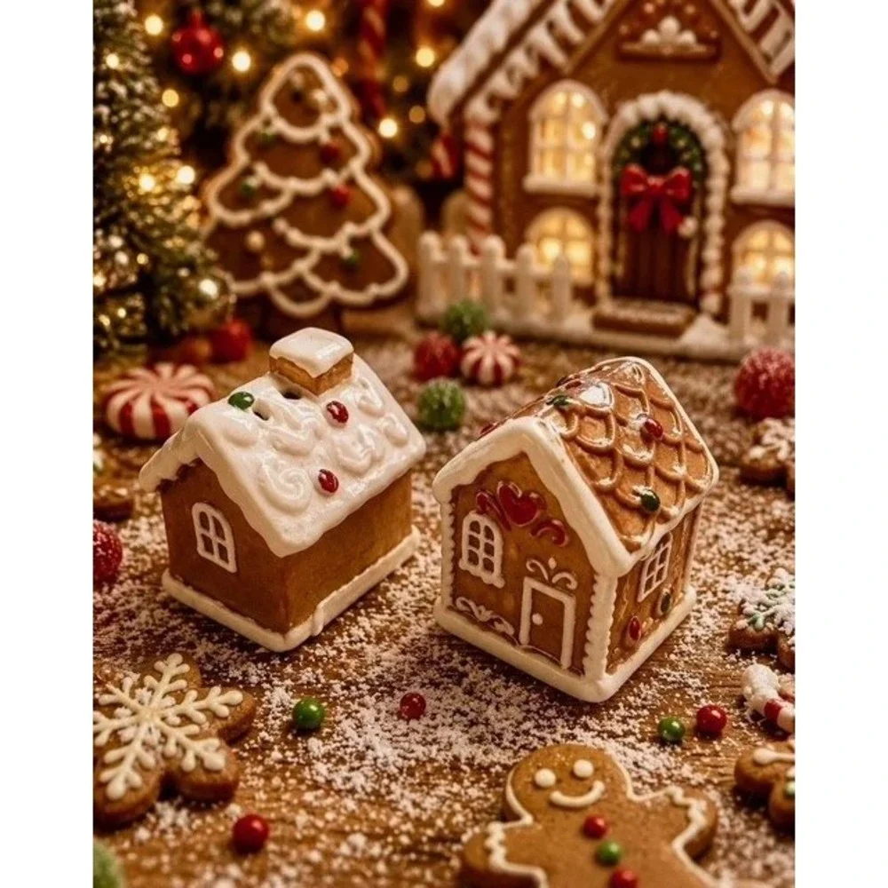 2026 New Christmas Collection Cracker Barrel Mini Salt Pepper Shakers, 7 Sets